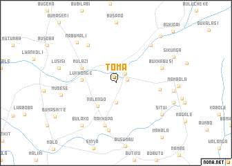 map of Toma