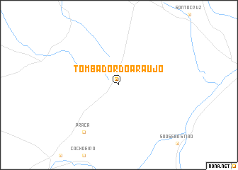 map of Tombador do Araújo