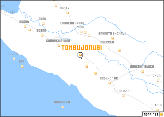 map of Tombū Jonūbī