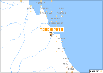 map of Tom Chipeta