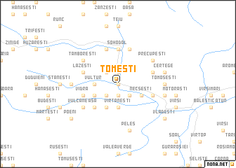 map of Tomeşti