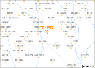 map of Tomeşti