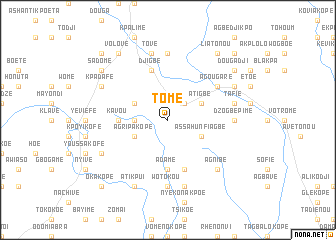 map of Tomé