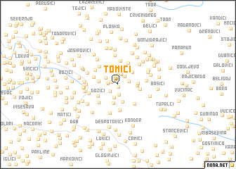 map of Tomići