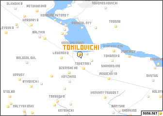 map of Tomilovichi