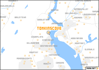 map of Tomkins Cove
