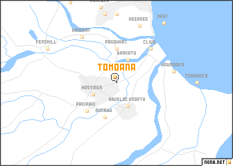 map of Tomoana