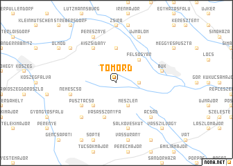 map of Tömörd