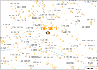 map of Tomovići