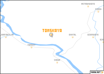 map of Tomskaya