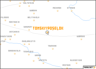 map of Tomskiy Posëlok