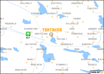 map of Tomtåkra