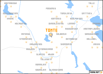 map of Tömte