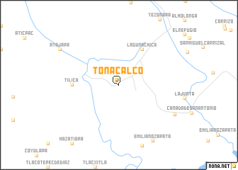 map of Tonacalco
