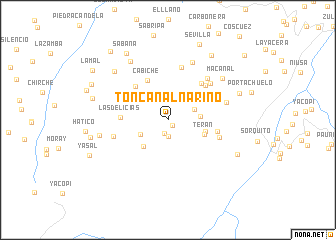 map of Toncanal Nariño