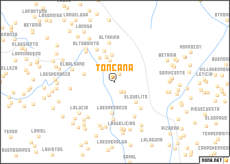 map of Toncana