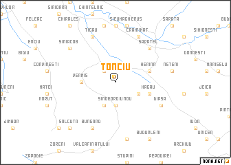 map of Tonciu