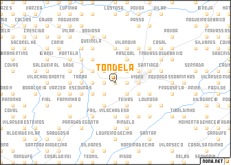 map of Tondela