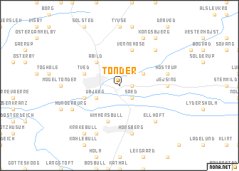 map of Tønder