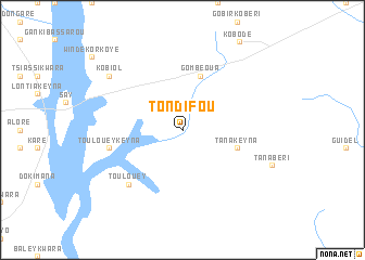 map of Tondifou