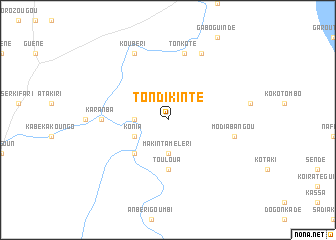 map of Tondi-Kinté
