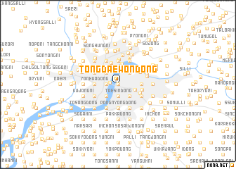 map of Tongdaewŏn-dong