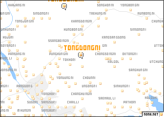 map of Tongdŏng-ni