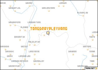 map of Tong Dray Pley Vang