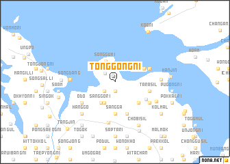 map of Tonggong-ni