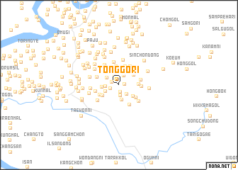 map of Tonggŏ-ri