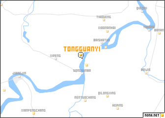 map of Tongguanyi