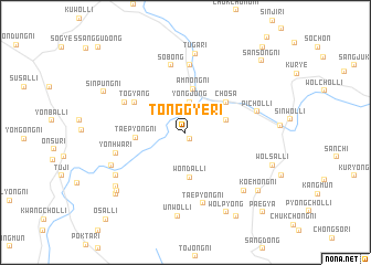 map of Tonggye-ri