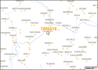 map of Tonggye
