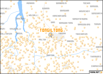 map of Tongil-tong