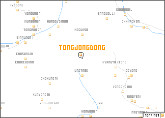 map of Tongjŏng-dong
