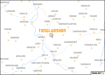 map of Tongluoshan