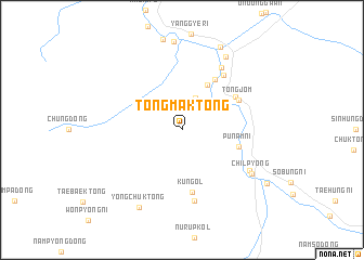 map of Tŏngmak-tong