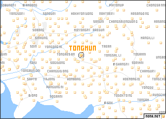 map of Tongmun