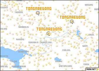 map of Tongnae-dong