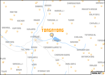 map of Tongnyŏng