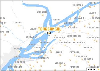 map of Tongsamgol