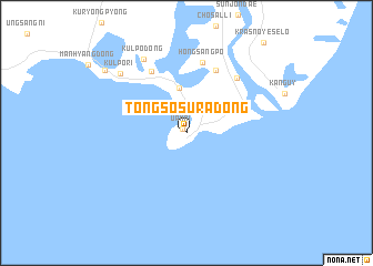 map of Tongsŏsura-dong