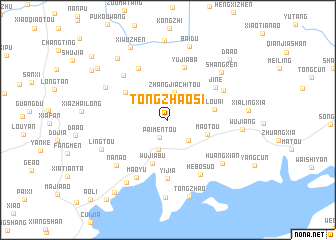 map of Tongzhaosi