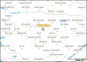 map of Toninek
