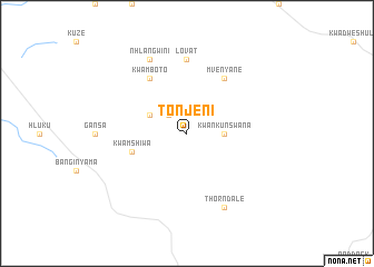 map of Tonjeni