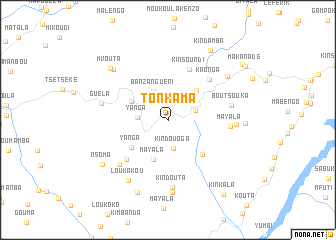 map of Tonkama