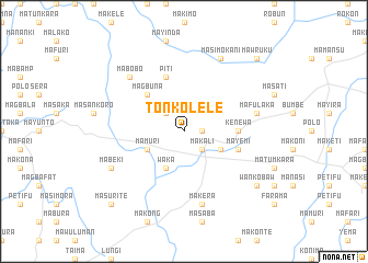 map of Tonkolele