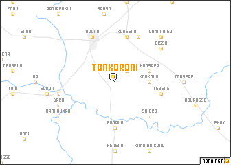 map of Tonkoroni