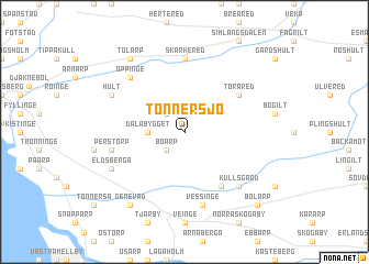 map of Tönnersjö