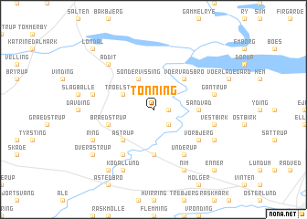 map of Tønning